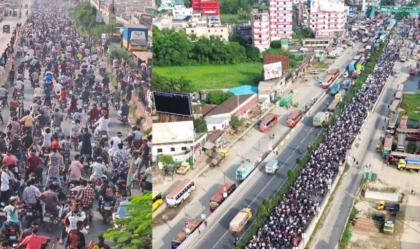 কুমিল্লা বিভাগের দাবিতে ৫ হাজার মোটরসাইকেলের শোভাযাত্রা